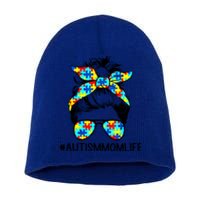 Wo Autism Mom Life Sunglass Hair Bun For Mom Mother Gift Short Acrylic Beanie