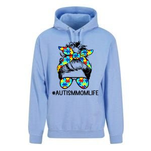 Wo Autism Mom Life Sunglass Hair Bun For Mom Mother Gift Unisex Surf Hoodie