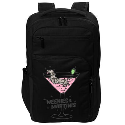 Weenies And Martini Weenie Dog Lover Impact Tech Backpack