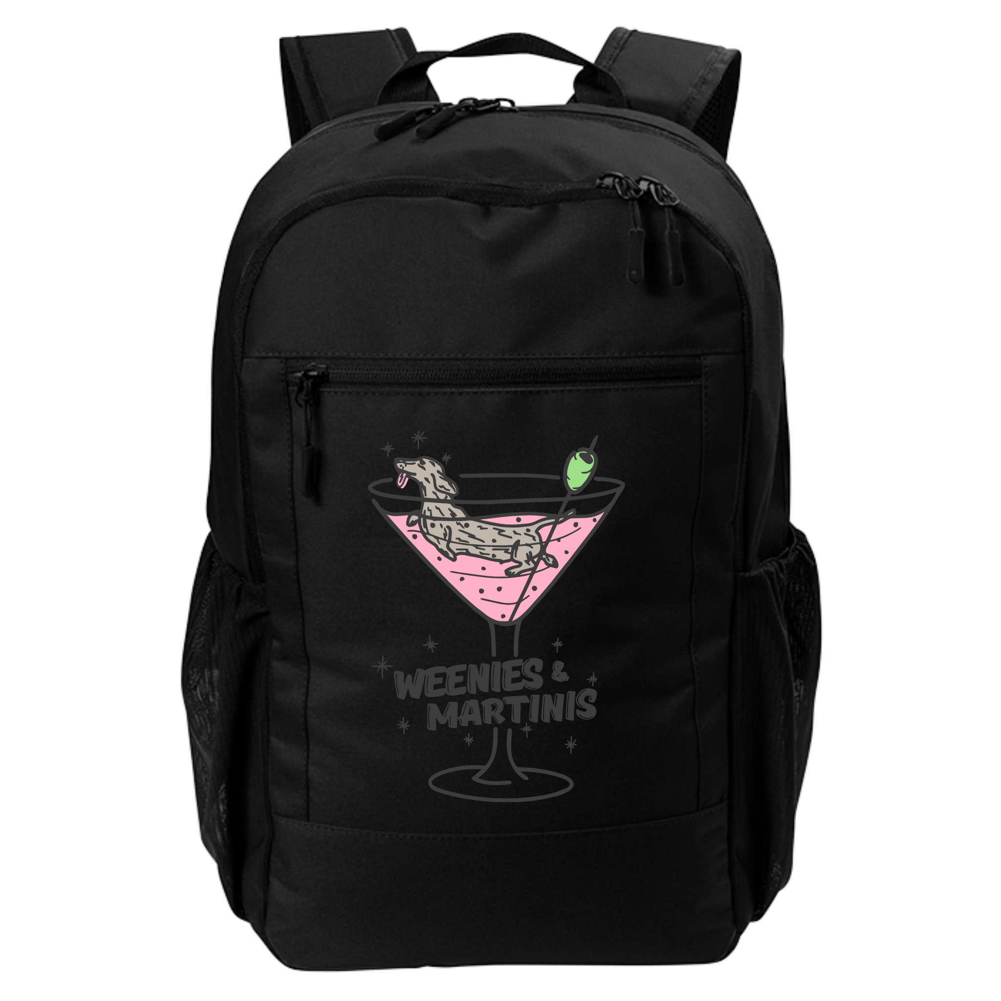 Weenies And Martini Weenie Dog Lover Backpack