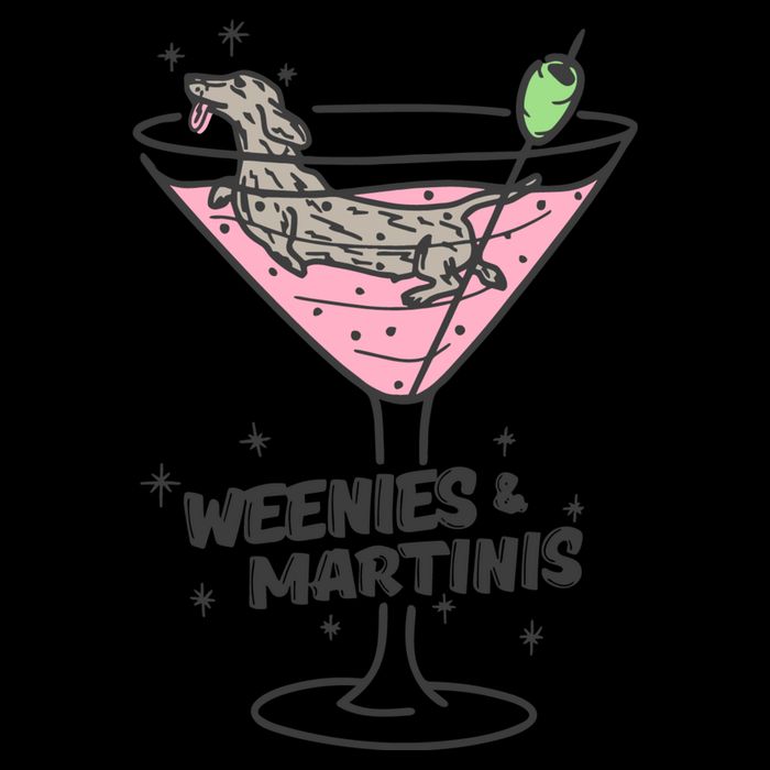 Weenies And Martini Weenie Dog Lover Backpack