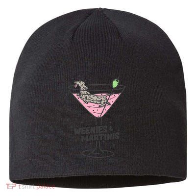 Weenies And Martini Weenie Dog Lover Sustainable Beanie