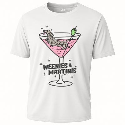Weenies And Martini Weenie Dog Lover Performance Shirt