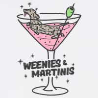 Weenies And Martini Weenie Dog Lover Cooling Performance Crew T-Shirt