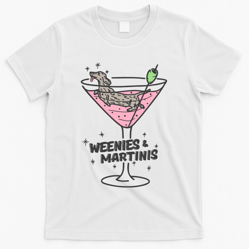 Weenies And Martini Weenie Dog Lover T-Shirt