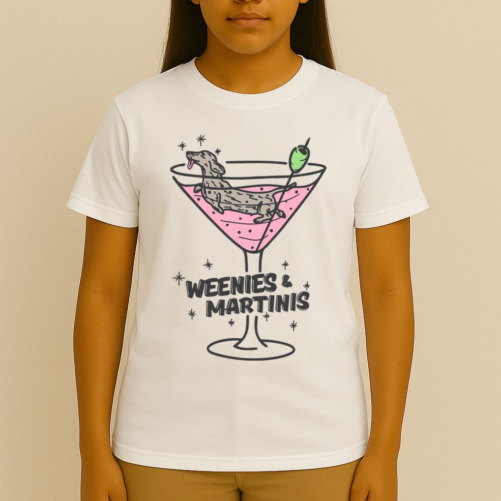 Weenies And Martini Weenie Dog Lover T-Shirt