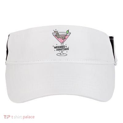 Weenies And Martini Weenie Dog Lover Adult Drive Performance Visor