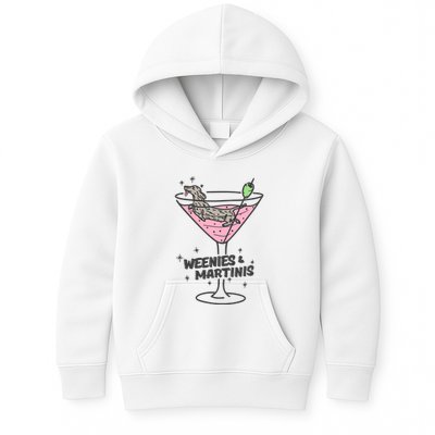 Weenies And Martini Weenie Dog Lover Kids Hoodie