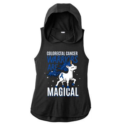 Warriors Are Magical Colorectal Cancer Colonoscopy Advocate Gift Ladies PosiCharge Tri-Blend Wicking Draft Hoodie Tank