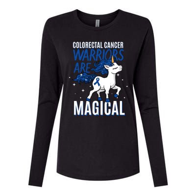 Warriors Are Magical Colorectal Cancer Colonoscopy Advocate Gift Womens Cotton Relaxed Long Sleeve T-Shirt