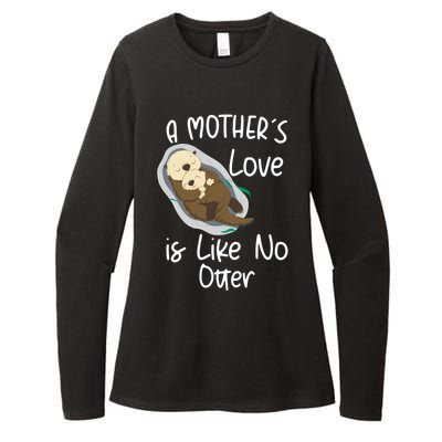 Wo A Mothers Love Is Like No Otter Funny Mothers Day Funny Gift Womens CVC Long Sleeve Shirt