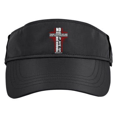 We Are More Than Conquerors Romans 8:37 Adult Drive Performance Visor