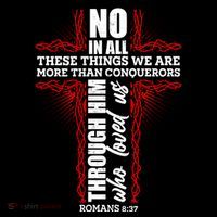 We Are More Than Conquerors Romans 8:37 16 in Basic Backpack
