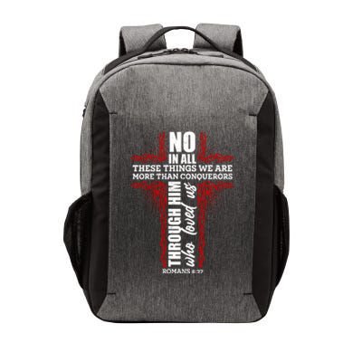 We Are More Than Conquerors Romans 8:37 Vector Backpack