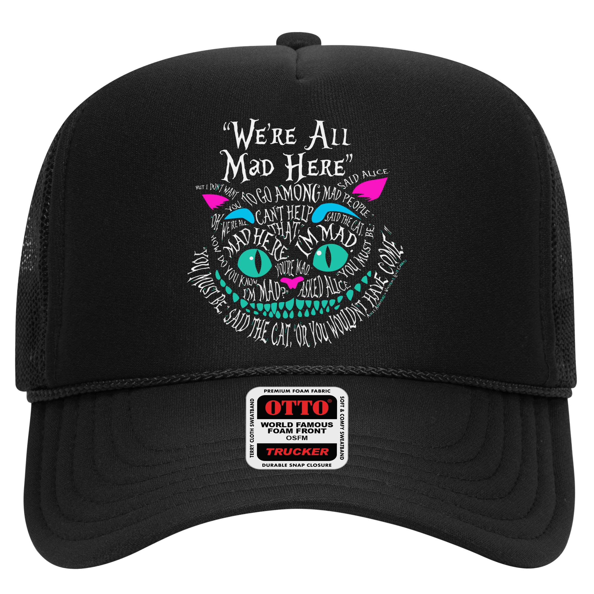 We_re All Mad Here Wonderland Cheshire Cat Love Cats Hat