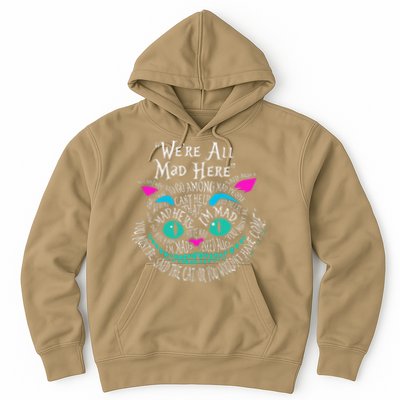 We_re All Mad Here Wonderland Cheshire Cat Love Cats Hoodie