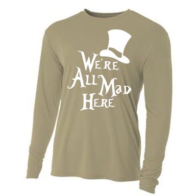 We're All Mad Here Alice In Wonderland Mad Hatte Cooling Performance Long Sleeve Crew