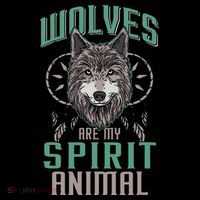 Wolves Are My Spirit Animal Wolf Lover Animal Dreamcatcher Premium T-Shirt