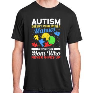 Wo Autism Mom for Autistic girl boy Autism Awareness Month Adult ChromaSoft Performance T-Shirt