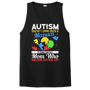 Wo Autism Mom for Autistic girl boy Autism Awareness Month PosiCharge Competitor Tank