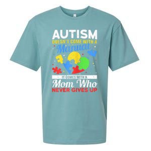 Wo Autism Mom for Autistic girl boy Autism Awareness Month Sueded Cloud Jersey T-Shirt