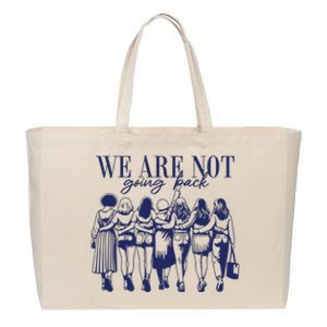 We Are Not Going Back Vote Kamala Harris Cotton Canvas Jumbo Tote