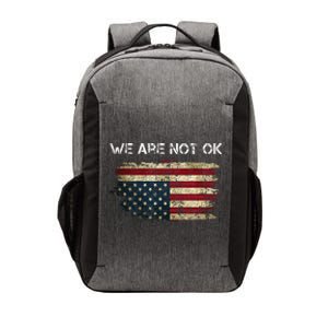 We Are Not Ok Usa Flag Upside Down Vector Backpack