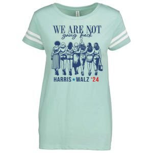 We Are Not Going Back Feminist Kamala Harris Waltz 24 Enza Ladies Jersey Football T-Shirt