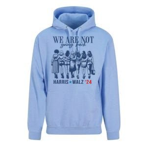 We Are Not Going Back Feminist Kamala Harris Waltz 24 Unisex Surf Hoodie