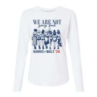 We Are Not Going Back Feminist Kamala Harris Waltz 24 Womens Cotton Relaxed Long Sleeve T-Shirt