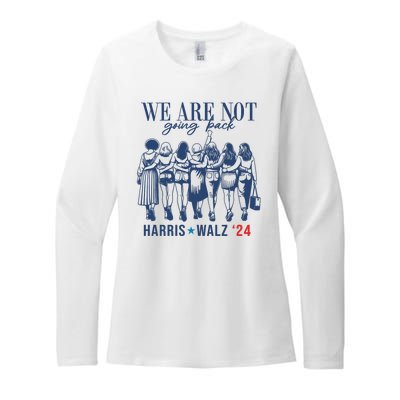 We Are Not Going Back Feminist Kamala Harris Waltz 24 Womens CVC Long Sleeve Shirt