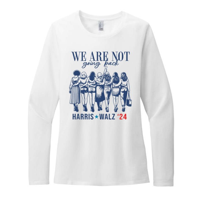 We Are Not Going Back Feminist Kamala Harris Waltz 24 Womens CVC Long Sleeve Shirt