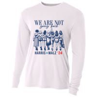 We Are Not Going Back Feminist Kamala Harris Waltz 24 Cooling Performance Long Sleeve Crew