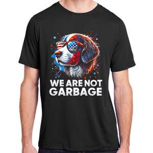 We Are Not Garbage Vote Trump 2024 Trump Supporter Garbage Adult ChromaSoft Performance T-Shirt