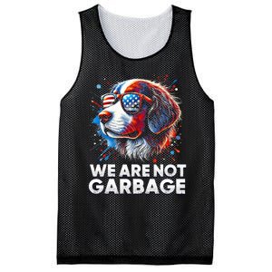 We Are Not Garbage Vote Trump 2024 Trump Supporter Garbage Mesh Reversible Basketball Jersey Tank