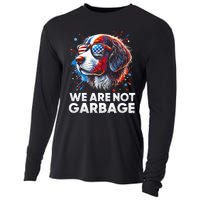 We Are Not Garbage Vote Trump 2024 Trump Supporter Garbage Cooling Performance Long Sleeve Crew