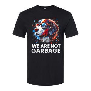 We Are Not Garbage Vote Trump 2024 Trump Supporter Garbage Softstyle CVC T-Shirt