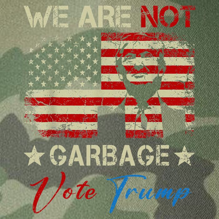 We Are Not Garbage Votetrump 2024 Trump Supporter Garbage Legacy Tie Dye Trucker Hat