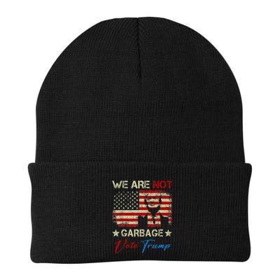 We Are Not Garbage Votetrump 2024 Trump Supporter Garbage Beanie