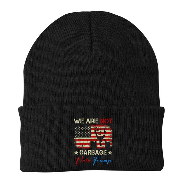 We Are Not Garbage Votetrump 2024 Trump Supporter Garbage Beanie