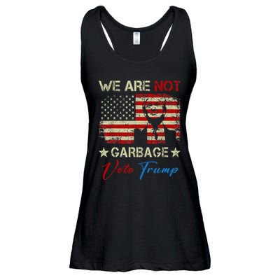 We Are Not Garbage Votetrump 2024 Trump Supporter Garbage Ladies Essential Flowy Tank