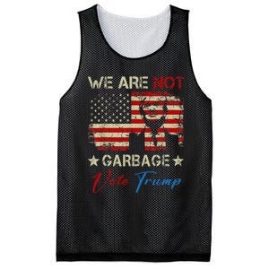 We Are Not Garbage Votetrump 2024 Trump Supporter Garbage Mesh Reversible Basketball Jersey Tank