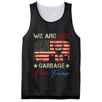 We Are Not Garbage Votetrump 2024 Trump Supporter Garbage Mesh Reversible Basketball Jersey Tank