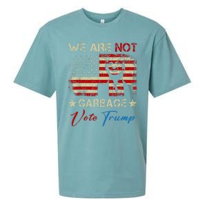 We Are Not Garbage Votetrump 2024 Trump Supporter Garbage Sueded Cloud Jersey T-Shirt