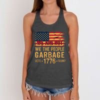 We Are Not Garbage Votetrump 2024 Trump Supporter Garbage Women's Knotted Racerback Tank