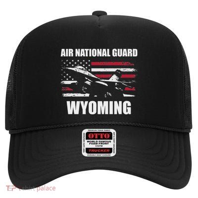 Wyoming Air National Guard High Crown Mesh Back Trucker Hat