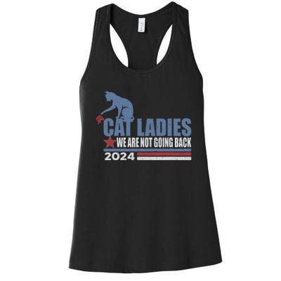 We Are Not Going Back Cat Ladies 2024 Women's Racerback Tank