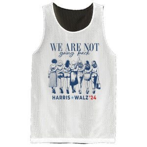 We Are Not Going Back Kamala Harris Waltz 24 Madam President Mesh Reversible Basketball Jersey Tank