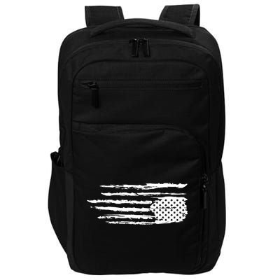 We Are Not Ok Upside Down USA Flag In Distress Impact Tech Backpack
