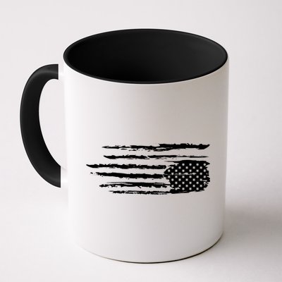 We Are Not Ok Upside Down USA Flag In Distress Mug
